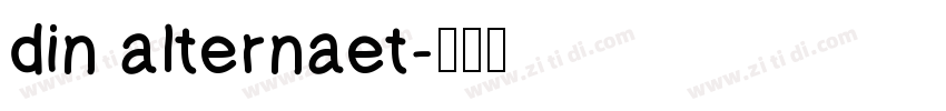 din alternaet字体转换